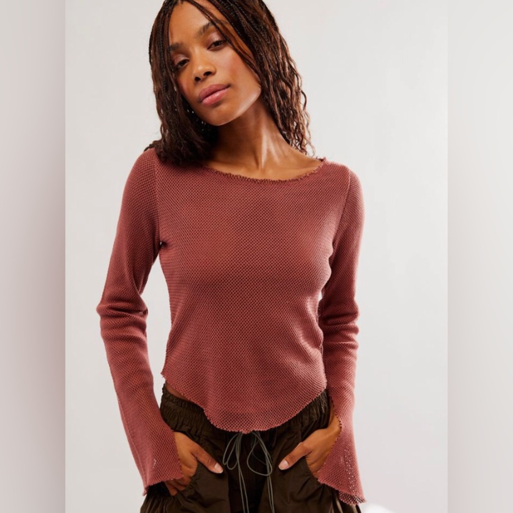 *NWT* FreePeople Beau Mesh Laying Top